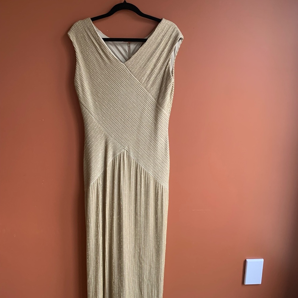 Size 16 Easter Dress V-Neck Sheath Maxi Cocktail Dress